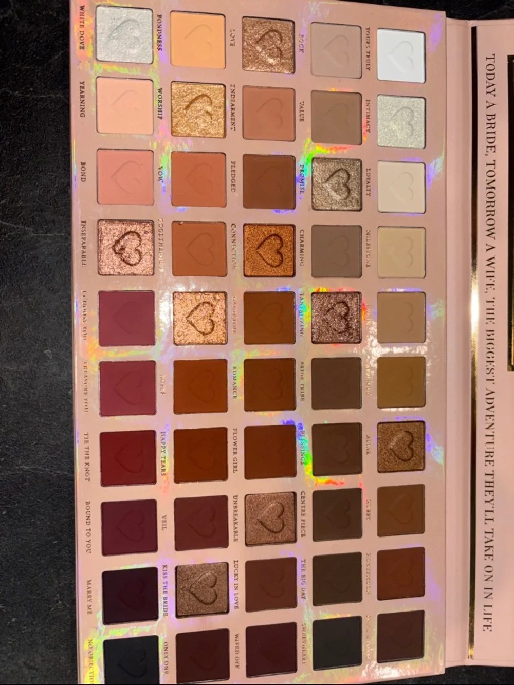 Plouise Wedding Wish XL Eyeshadow Palette - Pink Bridal Collection - Picture 3 of 3